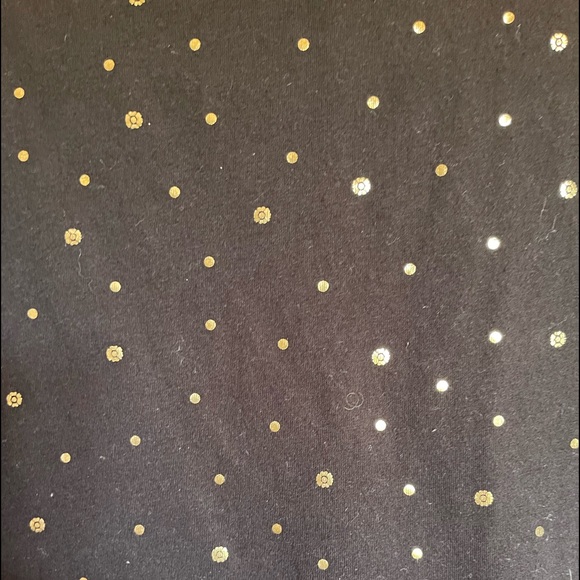 Lane Bryant gold dot cold shoulder split sleeve top 26/28 - Picture 6 of 6